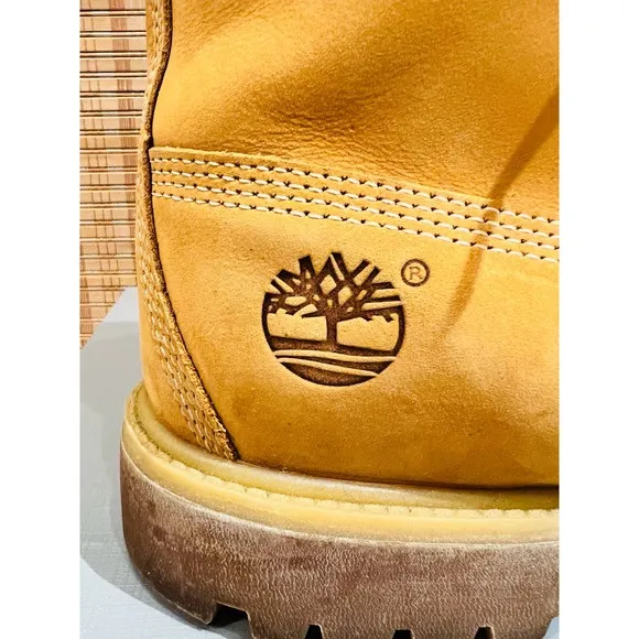 Timberland Men’s Premium Waterproof Wheat Nubuck Leather Boots Sz 13