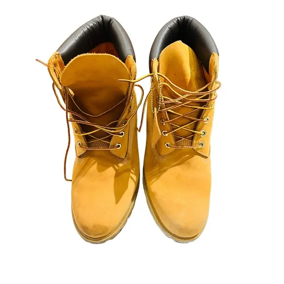Timberland Men’s Premium Waterproof Wheat Nubuck Leather Boots Sz 13