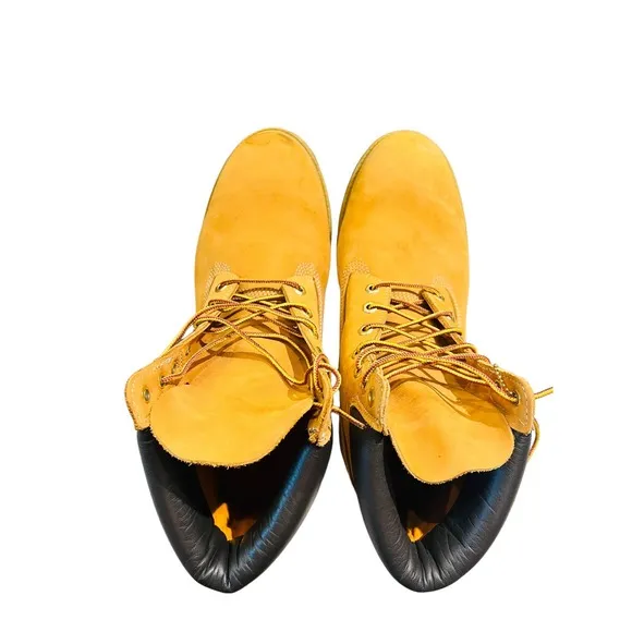 Timberland Men’s Premium Waterproof Wheat Nubuck Leather Boots Sz 13