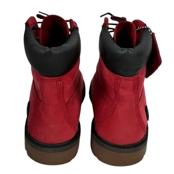 Timberland Premium Boot Primaloft 200g Leather Slip Resistant Red Us Size 6