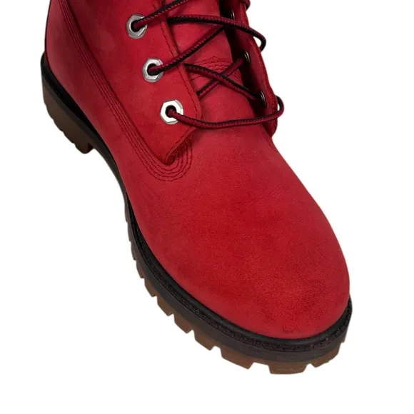 Timberland Premium Boot Primaloft 200g Leather Slip Resistant Red Us Size 6