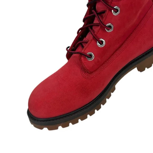 Timberland Premium Boot Primaloft 200g Leather Slip Resistant Red Us Size 6