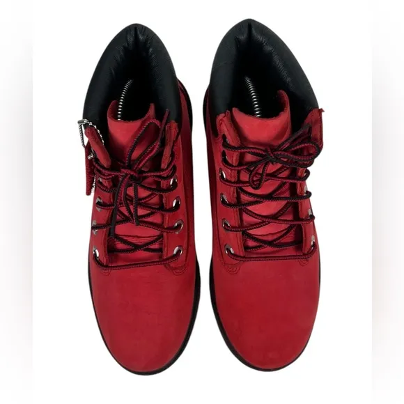Timberland Premium Boot Primaloft 200g Leather Slip Resistant Red Us Size 6