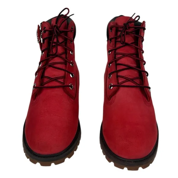 Timberland Premium Boot Primaloft 200g Leather Slip Resistant Red Us Size 6