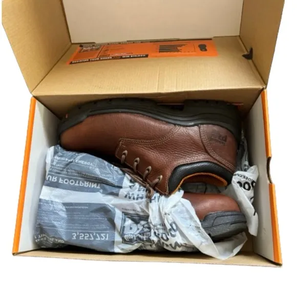 Timberland Pro In Box Titan Oxford Safety Toe Men's Brown Work Shoes Size 9M