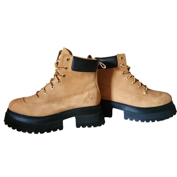 Timberland Sky NWOT Women's Lug Lace-Up Boots ReBOTL Fabric Size 10