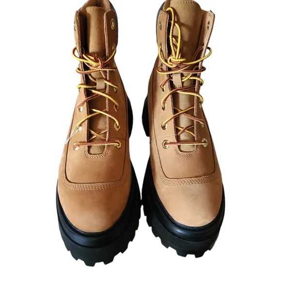 Timberland Sky NWOT Women's Lug Lace-Up Boots ReBOTL Fabric Size 10