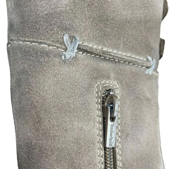 Timberland‎ Women's 8M Moorland Knee High Lace-Up Suede Waterproof Boots