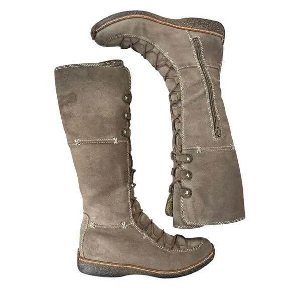 Timberland‎ Women's 8M Moorland Knee High Lace-Up Suede Waterproof Boots
