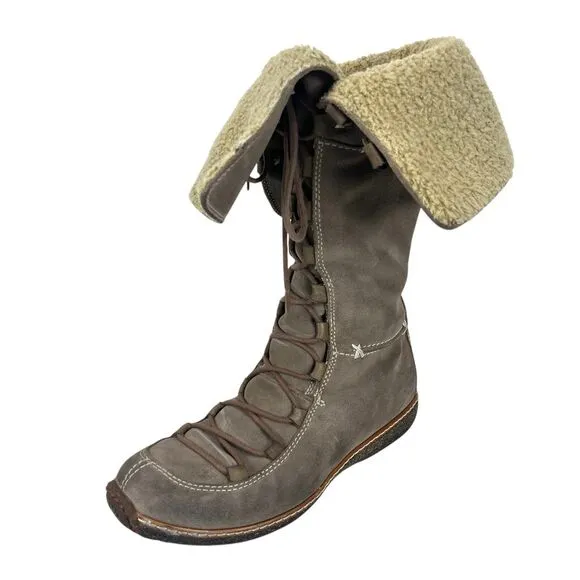 Timberland‎ Women's 8M Moorland Knee High Lace-Up Suede Waterproof Boots