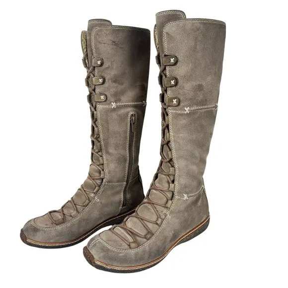 Timberland‎ Women's 8M Moorland Knee High Lace-Up Suede Waterproof Boots
