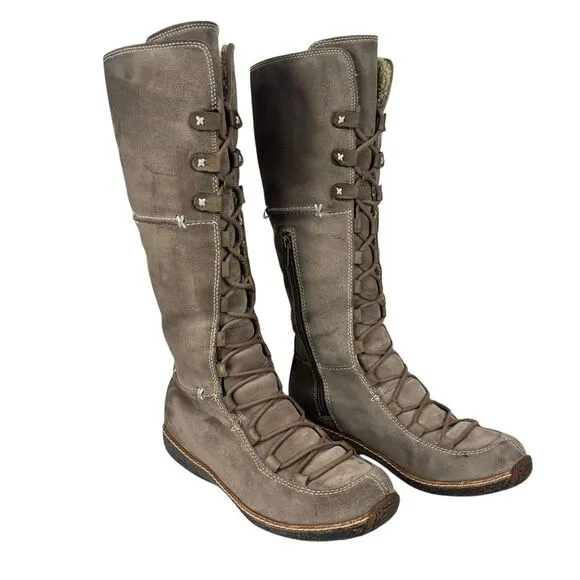 Timberland‎ Women's 8M Moorland Knee High Lace-Up Suede Waterproof Boots
