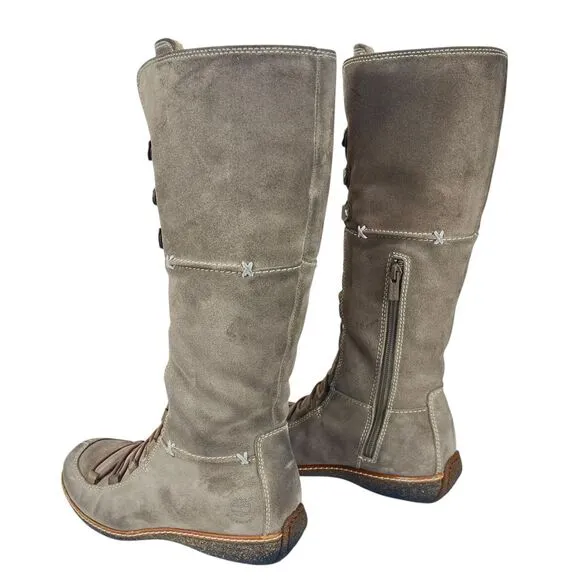 Timberland‎ Women's 8M Moorland Knee High Lace-Up Suede Waterproof Boots