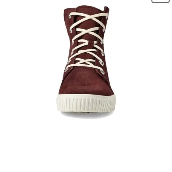 Timberland Women’s Skyla Bay 7&quot; Burgundy Suede Sneaker Boot NIB shoes