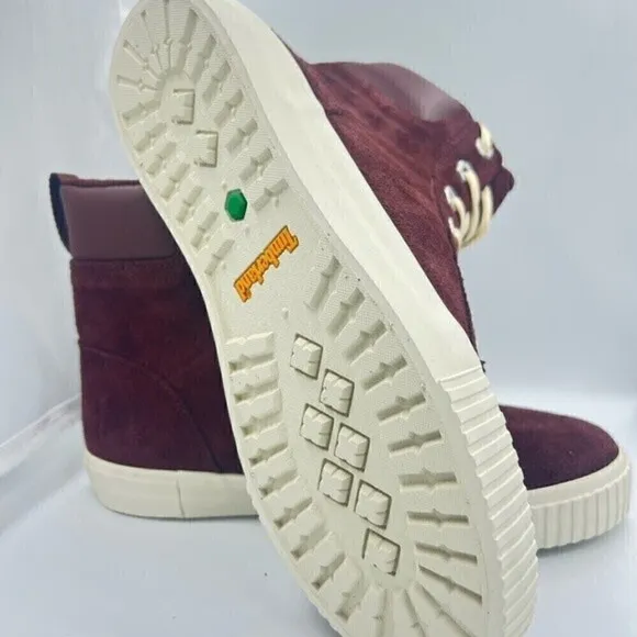 Timberland Women’s Skyla Bay 7&quot; Burgundy Suede Sneaker Boot NIB shoes