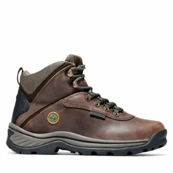 Timberland Womens White Ledge Mid Waterproof Hiking Boots Size 9 Dark Brown
