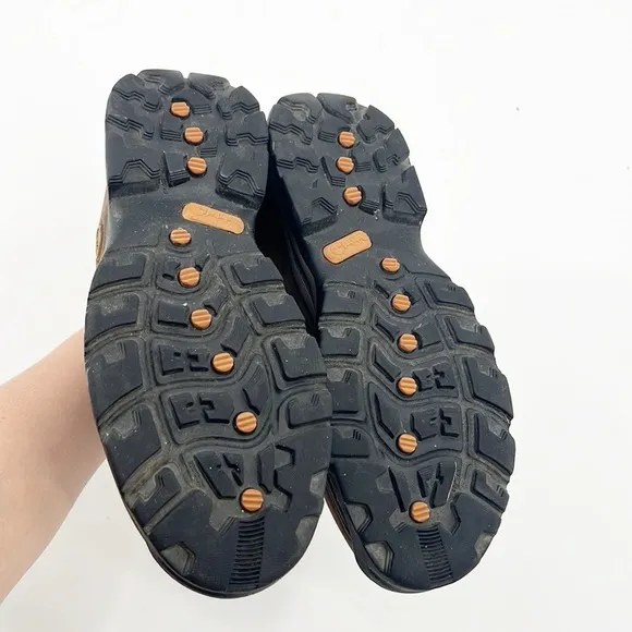 Timberland Womens White Ledge Mid Waterproof Hiking Boots Size 9 Dark Brown