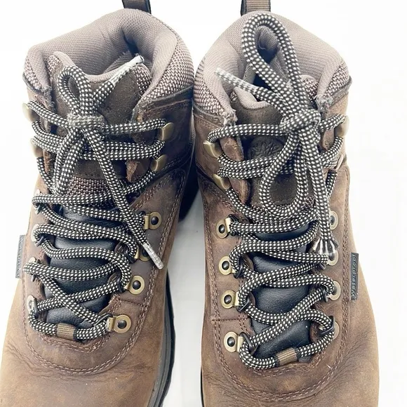 Timberland Womens White Ledge Mid Waterproof Hiking Boots Size 9 Dark Brown