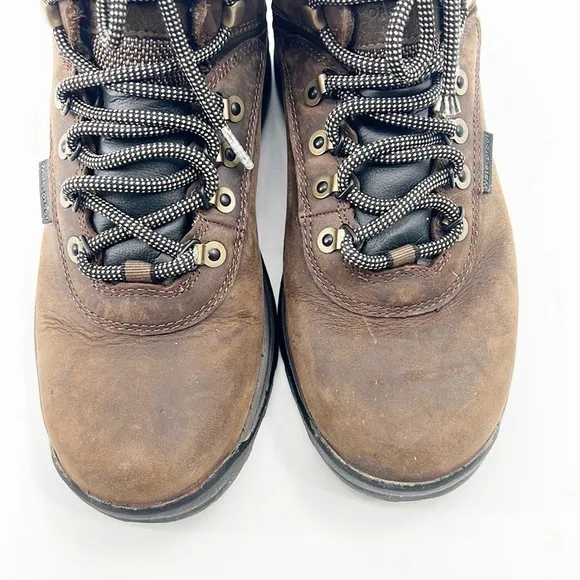 Timberland Womens White Ledge Mid Waterproof Hiking Boots Size 9 Dark Brown