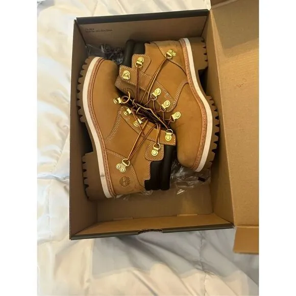 Timberland Womens LTD Heritage Vibram Lux Waterproof Wheat 6&quot; Boots Tan Size 7