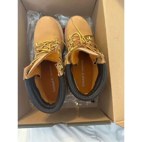 Timberland Womens LTD Heritage Vibram Lux Waterproof Wheat 6&quot; Boots Tan Size 7
