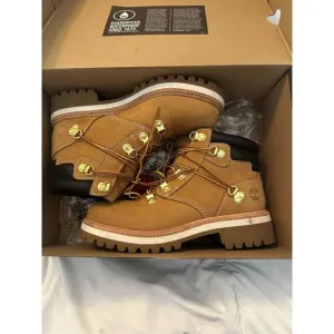 Timberland Womens LTD Heritage Vibram Lux Waterproof Wheat 6&quot; Boots Tan Size 7