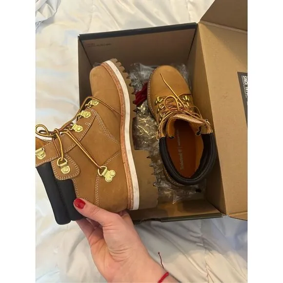 Timberland Womens LTD Heritage Vibram Lux Waterproof Wheat 6&quot; Boots Tan Size 7