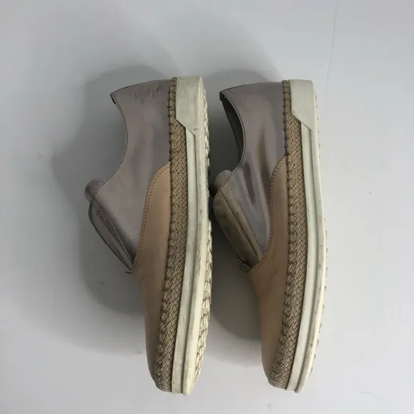 Tod’s Two Tone Metallic Slip On Shoes 35 US 5