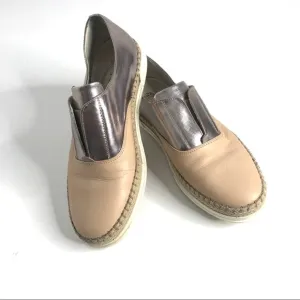 Tod’s Two Tone Metallic Slip On Shoes 35 US 5