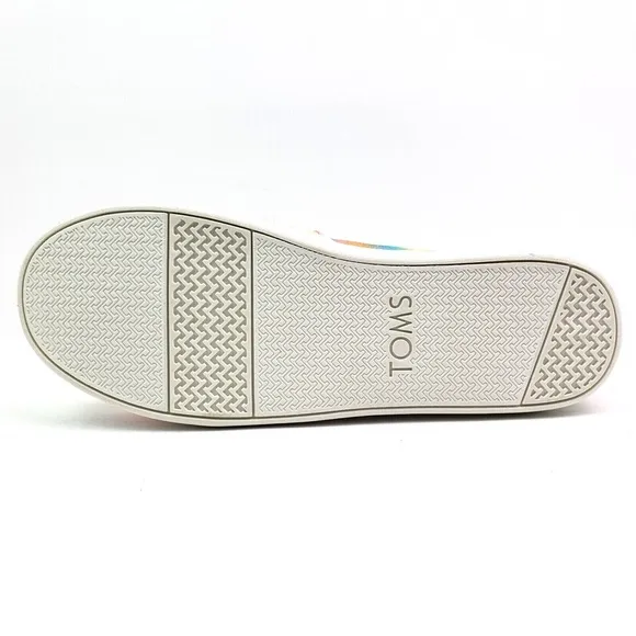 TOMS Glimmer Alpargata Girls Size youth Candy Pink Gradient Glitter Shoes