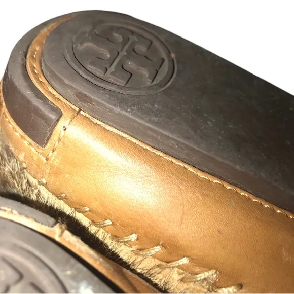 Tory Burch Apres Ski Boots Rabbit Fur Suede Size 7.5