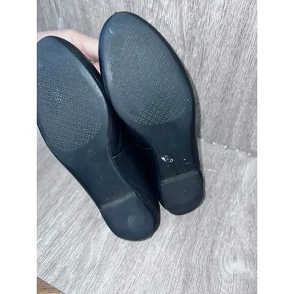 Tory Burch Benton Ballet Flats Black Women's Shoes Size 6