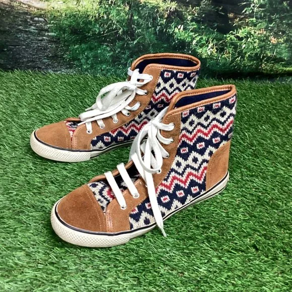 Tory Burch Noah  High Top Sneaker Shoes 9