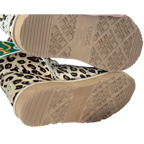 UGG Australia Leopard Print Pony Hair Mini II Boots - Women’s Size 8