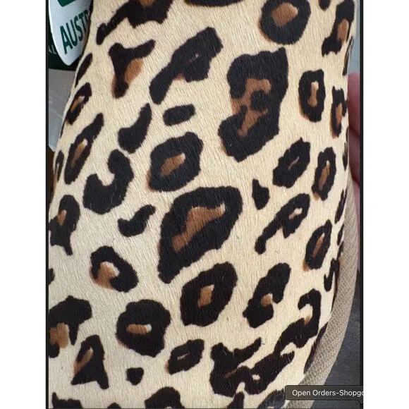 UGG Australia Leopard Print Pony Hair Mini II Boots - Women’s Size 8