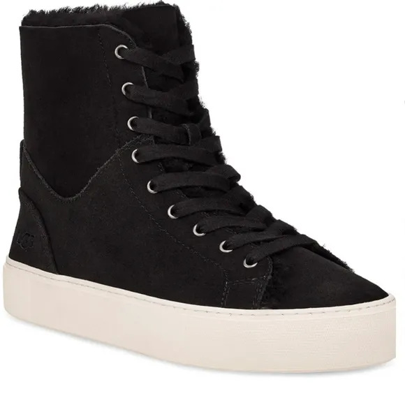 UGG Beven Genuine Shearling High Top Sneaker shoes cy