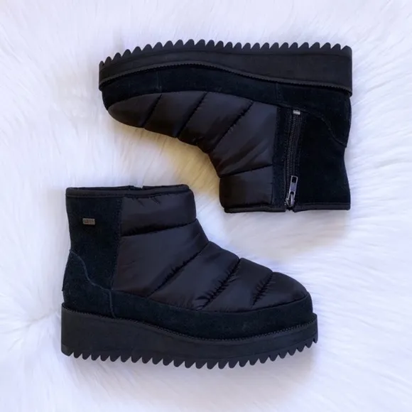 UGG Black Ridge Mini Waterproof Puffer Boots