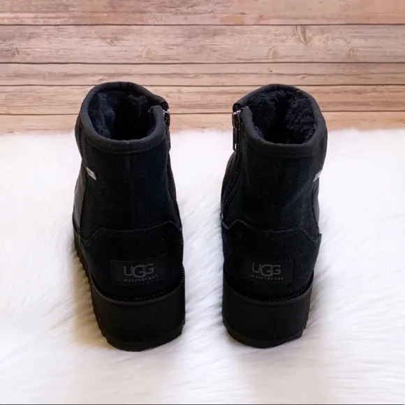 UGG Black Ridge Mini Waterproof Puffer Boots