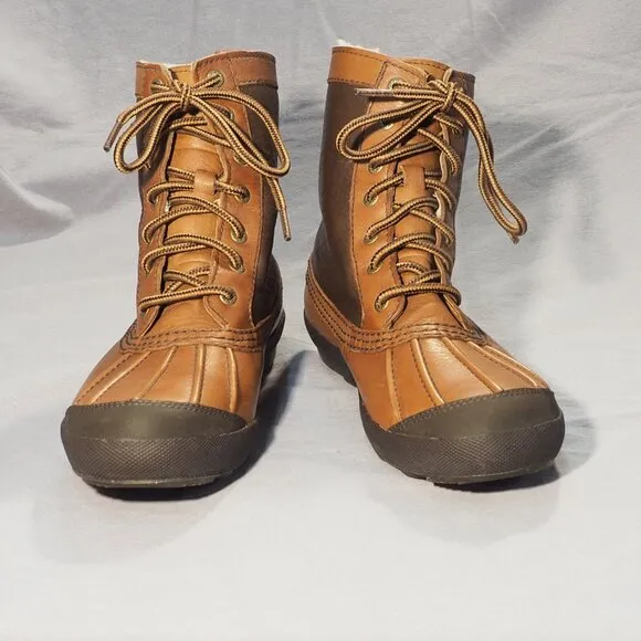 Ugg Boots Womens Size 8 Brown Leather Waterproof Shearling Adirondack Duck Hike