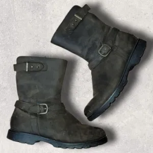 UGG BROWN GRANDLE WATERPROOF LEATHER BOOTS, SIZE 7 S/N 1003579