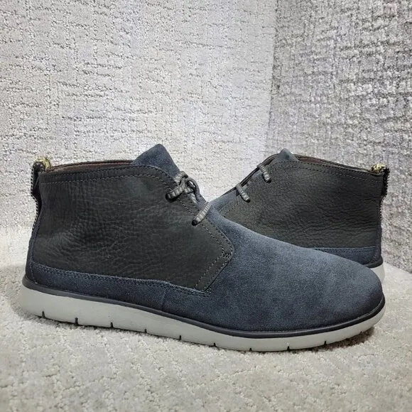 UGG Freamon Men's Size 11 US Treadlite Blue Suede Ankle Waterproof Chukka Boots