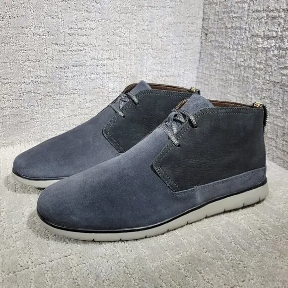 UGG Freamon Men's Size 11 US Treadlite Blue Suede Ankle Waterproof Chukka Boots