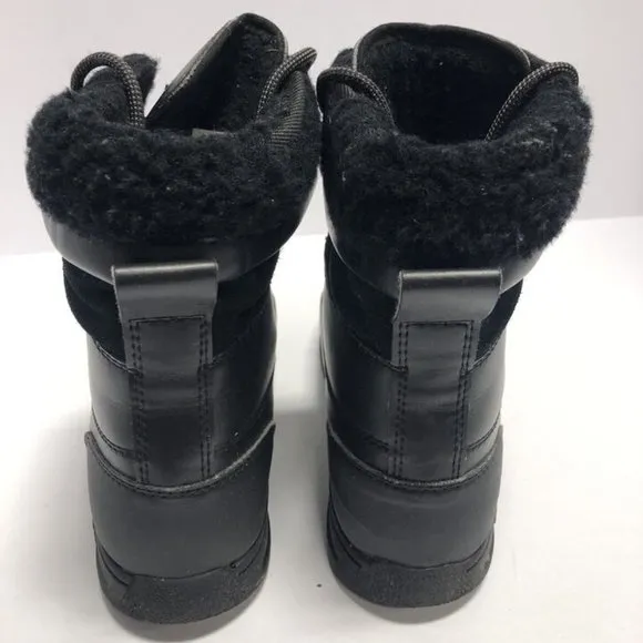 UGG Kids’ Butte II CWR, Black Waterproof Winter Boots, Girls’ Size 2M