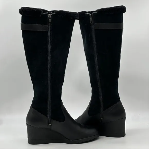 UGG Mischa Suede Leather Waterproof Wedge Boots. Size 9