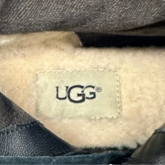 UGG Mischa Suede Leather Waterproof Wedge Boots. Size 9