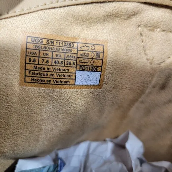 UGG Reeza Women's Size 9.5 US Coffee Ground Suede Waterproof Western Boots