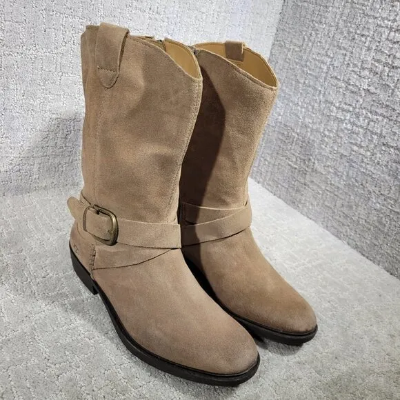 UGG Reeza Women's Size 9.5 US Coffee Ground Suede Waterproof Western Boots