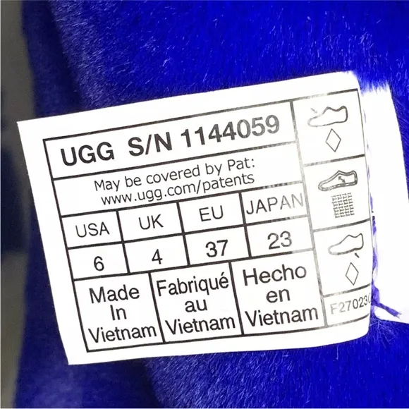 UGG Women Classic Brellah Mini Boot ROYAL BLUE size 6 Waterproof Rain Snow Warm