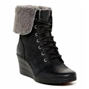 Ugg Zea Waterproof Shearling Wedge Boots Size 10
