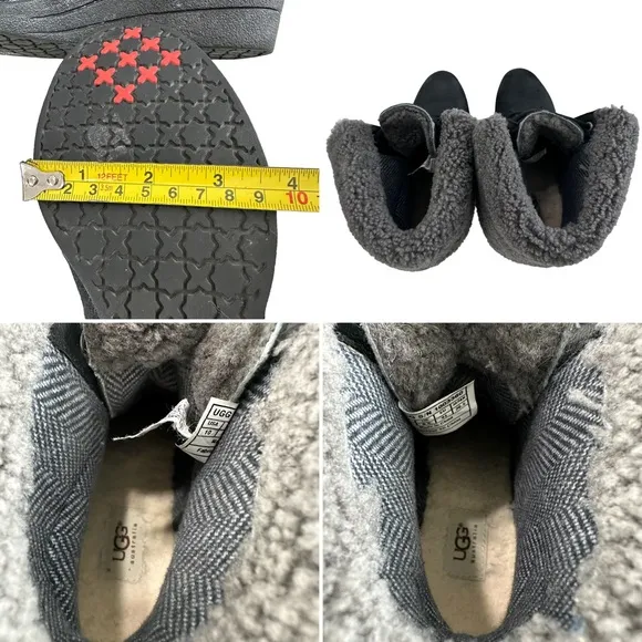 Ugg Zea Waterproof Shearling Wedge Boots Size 10